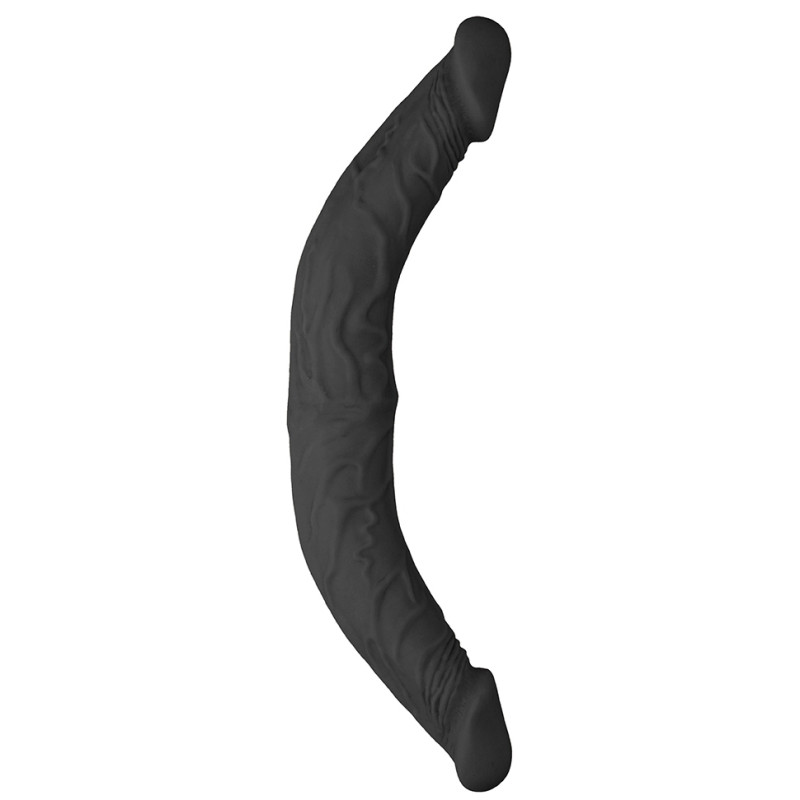 Real Rock Skin Double gode Realrock 36 x 4.4cm Noir